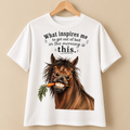 Funny Horse & Carrot Loose Fit T-shirt